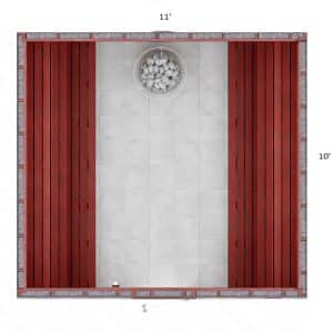 10x11x7' S Custom Indoor Sauna Kit