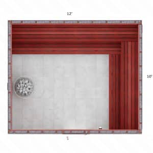 10x12x7' Custom Indoor Sauna Kit