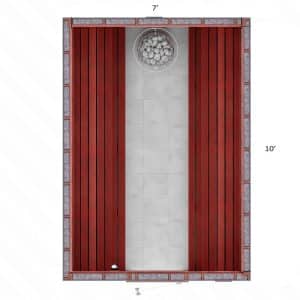 10x7x7' S Custom Indoor Sauna Kit