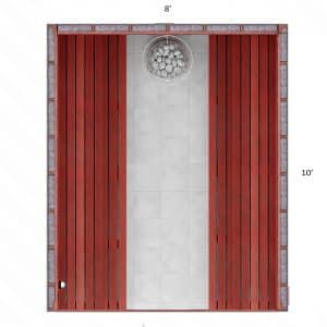 10x8x7' S Custom Indoor Sauna Kit
