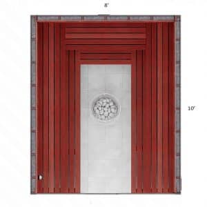 10x8x7' U Custom Indoor Sauna Kit