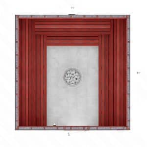 11x11x7' U Custom Indoor Sauna Kit