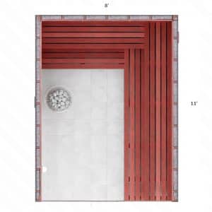 11x8x7' Custom Indoor Sauna Kit
