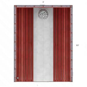 11x8x7' S Custom Indoor Sauna Kit
