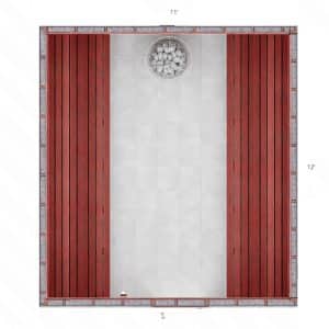 12x11x7' S Custom Indoor Sauna Kit