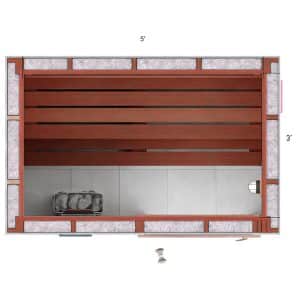 3x5x7 Custom Indoor Sauna Kit