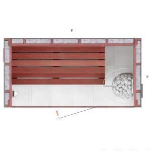 3x6x7 Custom Indoor Sauna Kit