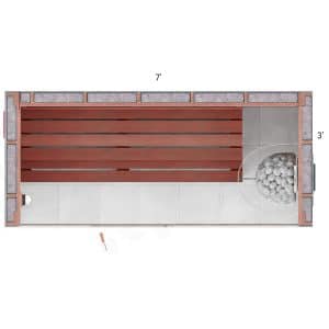 3x7x7 Custom Indoor Sauna Kit