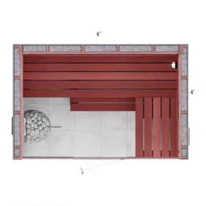 4x6x7 Custom Indoor Sauna Kit