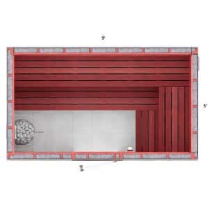 5x9x7 Custom Indoor Sauna Kit