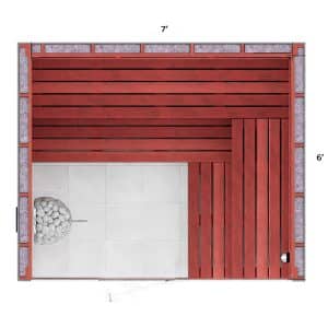 6x7x7 Custom Indoor Sauna Kit