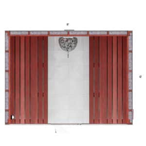 6x8x7 S Custom Indoor Sauna Kit