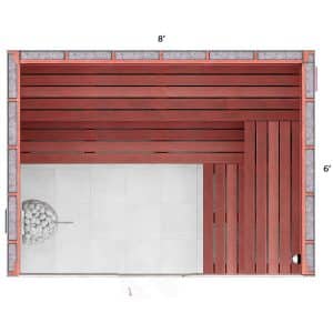 6x8x7 Custom Indoor Sauna Kit