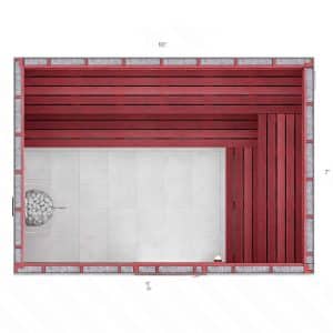 7x10x7 Custom Indoor Sauna Kit