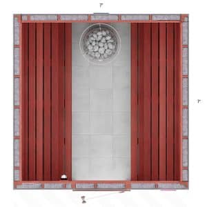 7x7x7 S Custom Indoor Sauna Kit