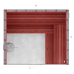 7x8x7 Custom Indoor Sauna Kit