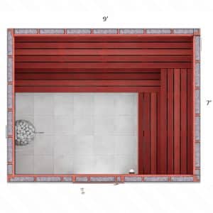 7x9x7 Custom Indoor Sauna Kit