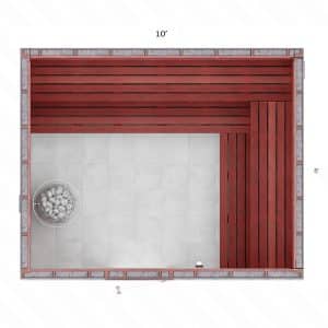 8x10x7' Custom Indoor Sauna Kit