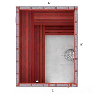 8x6x7 Custom Indoor Sauna Kit