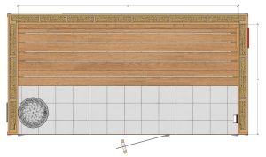 Straight Benches. 2x4 Knotty Red Cedar