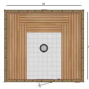 9x10 U Custom Indoor Sauna Kit