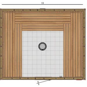 9x11 U Custom Indoor Sauna Kit