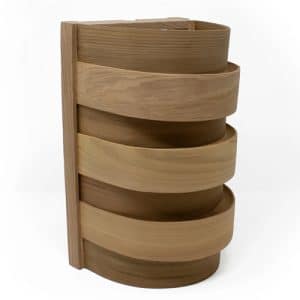 Sauna Light Cover Curved Stripes Cedar 917-D 207 x 280 mm