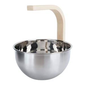Stainless Steel Pail 5 L with Wooden Handle 373-MD
