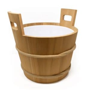 Wooden pail 18 L with Plastic Insert 381-D