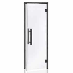 Aspen Black Frame Door Benelux, Clear Glass 690x2090mm (27 1/8" x 82 1/4”)