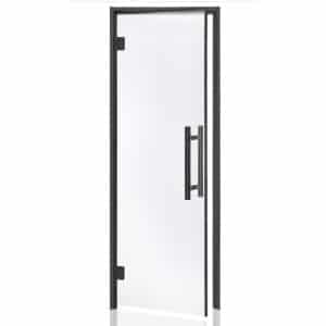 Aspen Black Frame Door Benelux, Clear Glass 690x1890mm (27 1/8" x 74 3/8")
