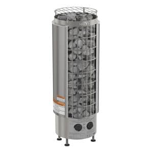 Harvia Cilindro 8 kW Pillar-Style Electric Sauna Heater (Built-In Controls)