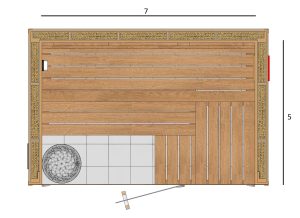 L-Shape Benches, 1 Top Bench. 2x4 Knotty Red Cedar