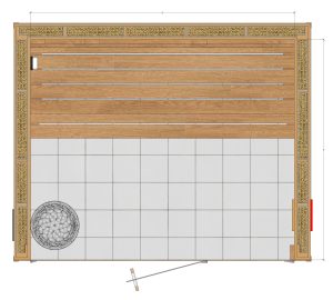 Straight Benches. 2x4 Knotty Red Cedar