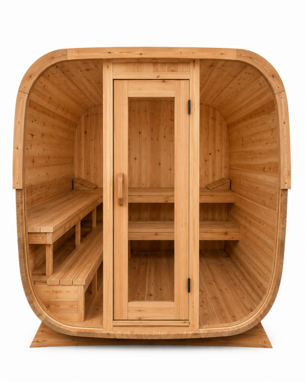 Barrel Sauna Plus Glass
