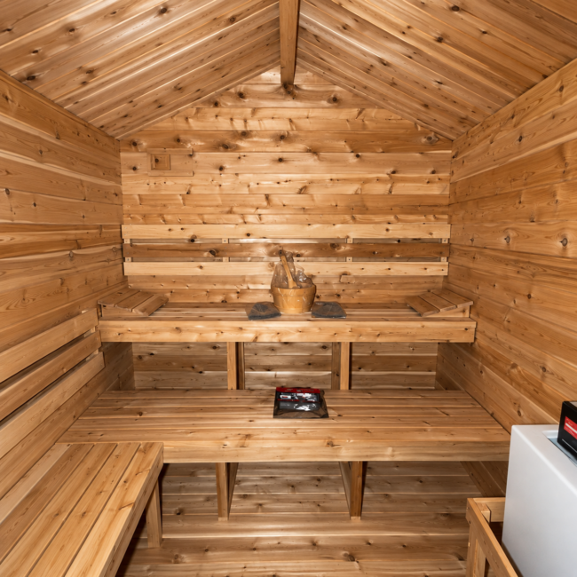 Cozy Cedar Sauna Interior